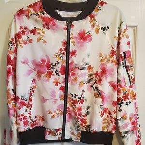 Like New Sanctuary flower bomber jacket